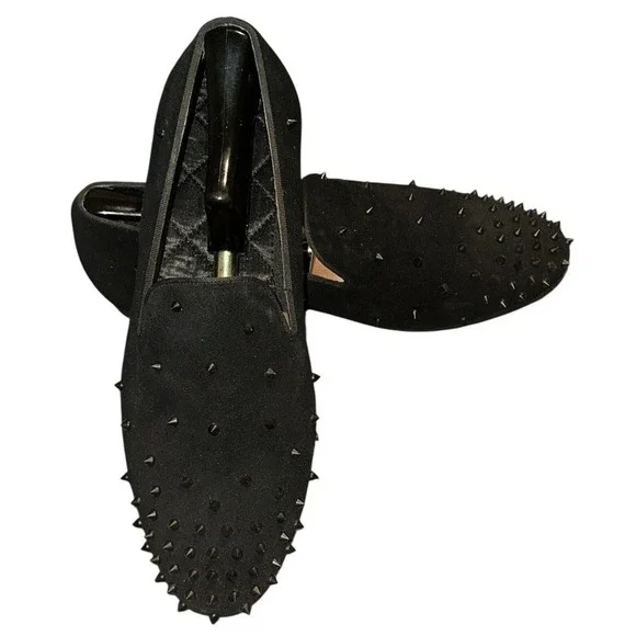 Steve Madden cascade black spiked loafer ESCADA Black/Black Slip-On Men main image 2
